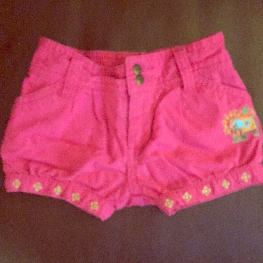 Pink 100% cotton shorts